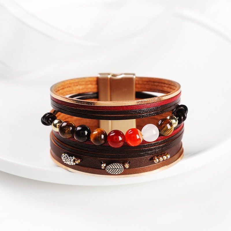 Baroque Freshwater Pearl Braided Multi-Layered Leather Bracelet Baroque Freshwater Pearl Braided Multi-Layered Leather Bracelet