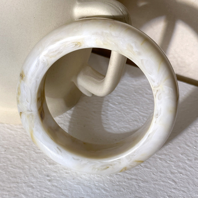 10pcs fashion new marble pattern acrylic bracelet shape