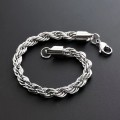 Retro and stylish titanium twist bracelet