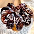 10pcs Bracelet C- shaped Simple Resin Bracelet Fashion Leopa